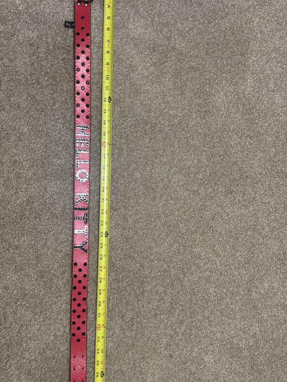 Hello Kitty Pink Studded Polka Dot Belt
